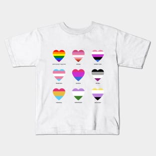 Lgbtqi+ Flags History Kids T-Shirt